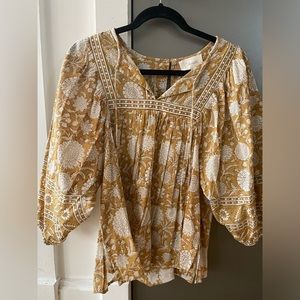 Cleobella Peasant Blouse, Size S